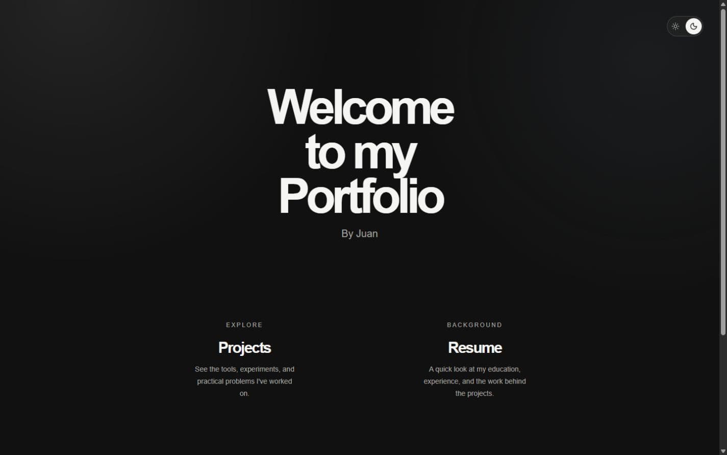 Portfolio Website image 1